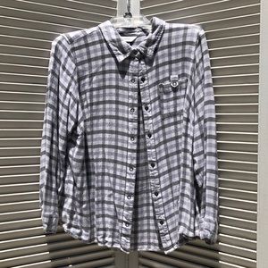Grey & White Flannel